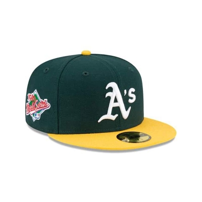 Sapca New Era Oakland Athletics MLB Green Paisley Undervisor 59FIFTY Fitted - Verzi